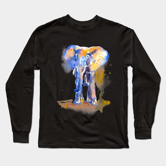 Elephant Standing Long Sleeve T-Shirt by beaugeste2280@yahoo.com